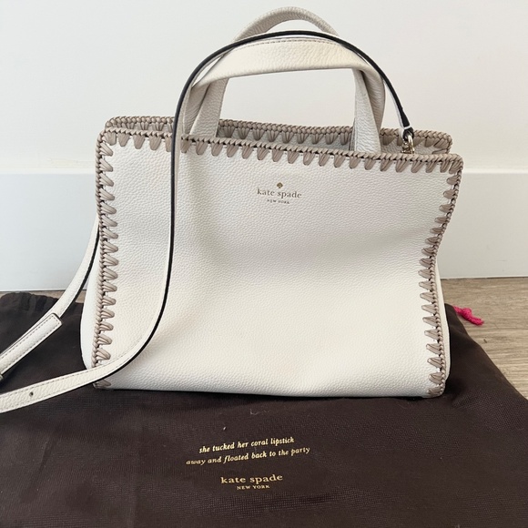Kate Spade Randy Satchel Bag | Off White | Like New - Picture 9 of 9